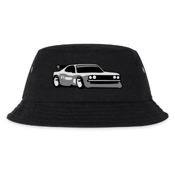 Race car tuning car - Kids’ Bucket Hat - black - Front