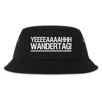 Couple - yeah Wandertag - Kinder Bucket Hat - Schwarz - Vorne