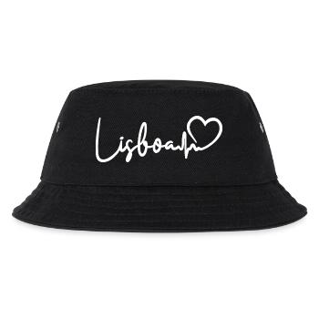Lisboa Herzschlag Lissabon - Kinder Bucket Hat - Schwarz - Vorne