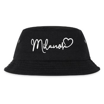 Milano Heartbeat Milan Italy - Kids’ Bucket Hat - black - Front