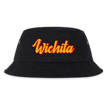 Wichita Script in Sunset Shadow - Kinder Bucket Hat - Schwarz - Vorne