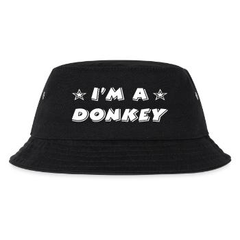 Esel - Kinder Bucket Hat - Schwarz - Vorne
