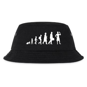 Eiscreme Evolution - Kinder Bucket Hat - Schwarz - Vorne