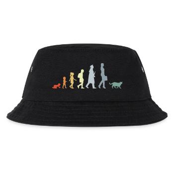 Evolution of a cat lover - Kids’ Bucket Hat - black - Front