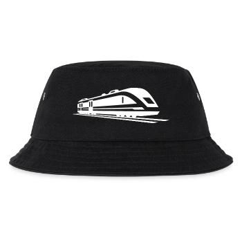 Train Drawing - Kids’ Bucket Hat - black - Front
