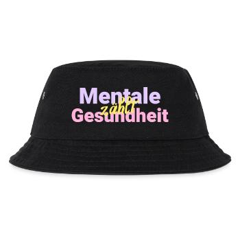 Mentale zahlt Gesundheit - Kinder Bucket Hat - Schwarz - Vorne