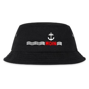 Moin anchor north sea moin vintage home sea coast - Kids’ Bucket Hat - black - Front