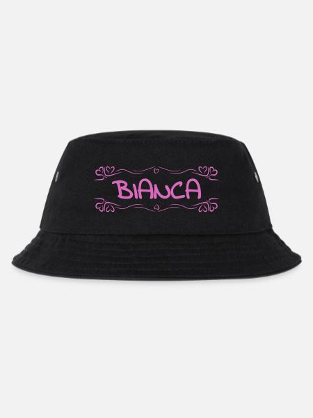 Bianca als Name - Kinder Bucket Hat - Schwarz