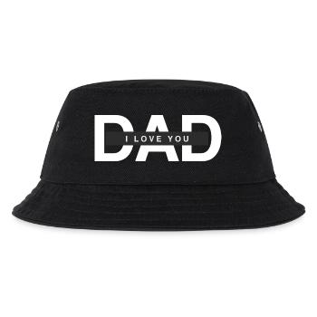 Dad i love you - Kinder Bucket Hat - Schwarz - Vorne