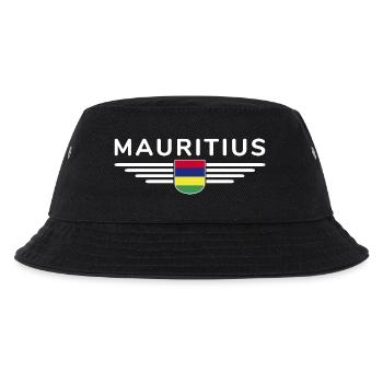 Mauritius T-Shirt – Insel-Fans & Liebhaber - Kinder Bucket Hat - Schwarz - Vorne