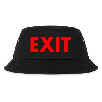 Exit - Kids’ Bucket Hat - black - Front