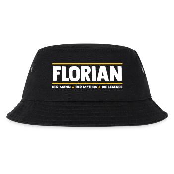 Florian - Kinder Bucket Hat - Schwarz - Vorne