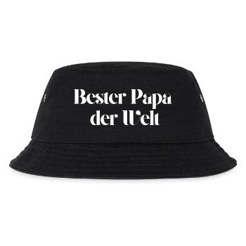 Bester Papa der Welt - Kinder Bucket Hat - Schwarz - Vorne