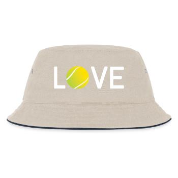 Tennis Lover - Kids’ Bucket Hat - ecru/navy - Front