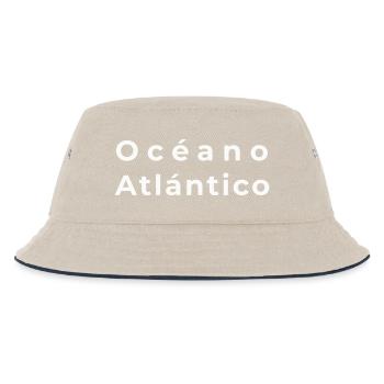 Océan Atlantique Typographie Marine - Bob Enfant - blanc cassé/bleu marine - Devant