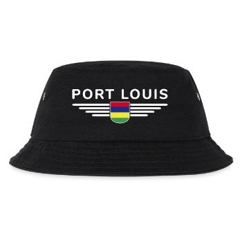 Port Louis T-Shirt – Für Mauritius-Fans - Kinder Bucket Hat - Schwarz - Vorne