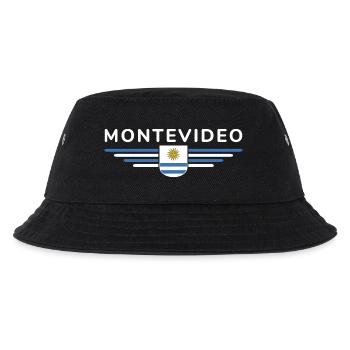 Montevideo Design – Für Fans & Reisende - Kinder Bucket Hat - Schwarz - Vorne