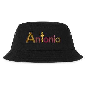 Antonia Flower Alphabet for Accessories & Clothing - Kids’ Bucket Hat - black - Front