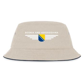Bosnia & Herzegovina T-Shirt - Kids’ Bucket Hat - ecru/navy - Front