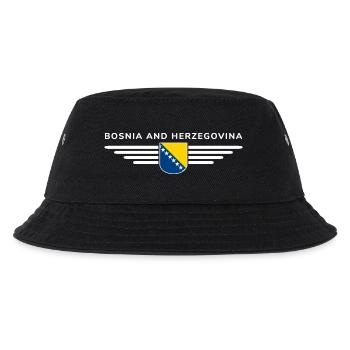 Bosnien & Herzegowina T-Shirt - Kinder Bucket Hat - Schwarz - Vorne