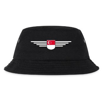 Singapour Fan Outfit Design T Shirt - Bob Enfant - noir - Devant