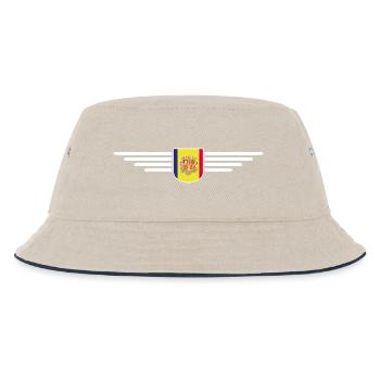 Andorra Fans T-Shirt Design - Kids’ Bucket Hat - ecru/navy - Front