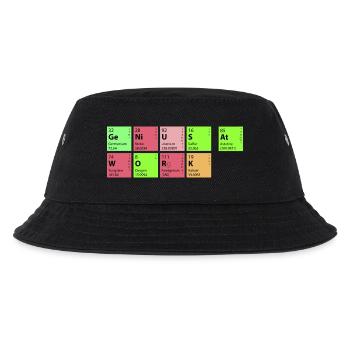 genius at work - Kinder Bucket Hat - Schwarz - Vorne