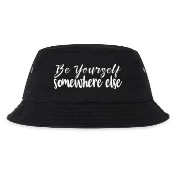 Be yourself somewhere else birthday present - Kids’ Bucket Hat - black - Front