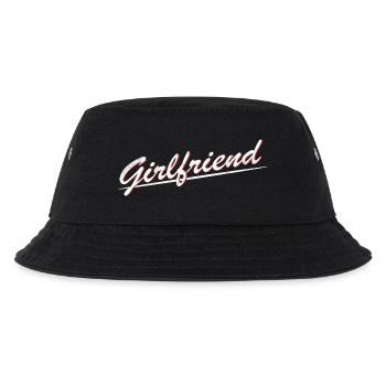 Girlfriend Partnerlook Boyfriend Geschenk - Kinder Bucket Hat - Schwarz - Vorne