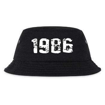 Geburtsjahr 1986 - Kinder Bucket Hat - Schwarz - Vorne