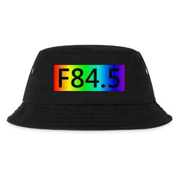 F84.5 - Spektrum - Kinder Bucket Hat - Schwarz - Vorne