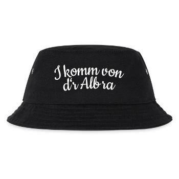 I komm von dr Alb ra (Weiss) Schwäbische Alb - Kinder Bucket Hat - Schwarz - Vorne
