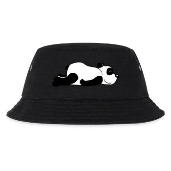Panda Baer Suess - Kinder Bucket Hat - Schwarz - Vorne
