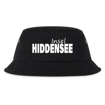 Insel HIDDENSEE - Kinder Bucket Hat - Schwarz - Vorne