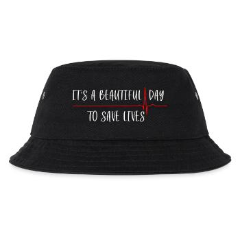 It's a Beautiful Day To Save Lives - Kinder Bucket Hat - Schwarz - Vorne