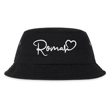 Roma Herzschlag Rom - Kinder Bucket Hat - Schwarz - Vorne