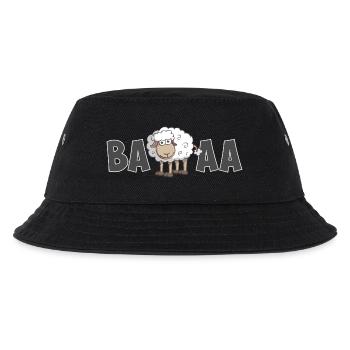 Illustration eines fröhlichen und bunten Schafes - Kinder Bucket Hat - Schwarz - Vorne