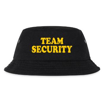 Team security - Kinder Bucket Hat - Schwarz - Vorne