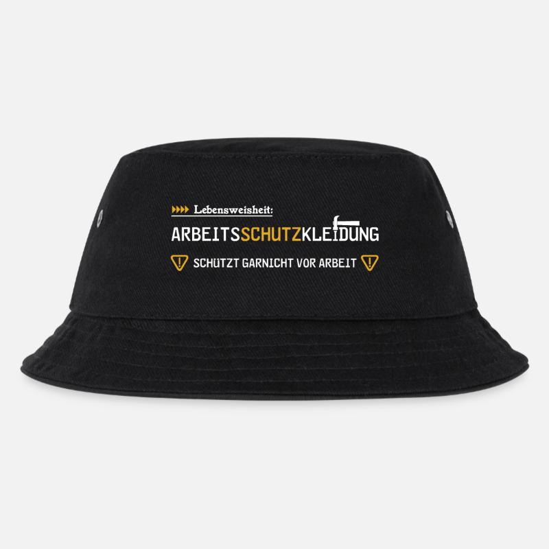 Arbeitsschutzkleidung - Kinder Bucket Hat - Schwarz