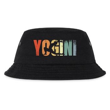 Yogini Vintage Look - Kinder Bucket Hat - Schwarz - Vorne