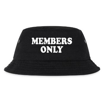 members only - Kinder Bucket Hat - Schwarz - Vorne