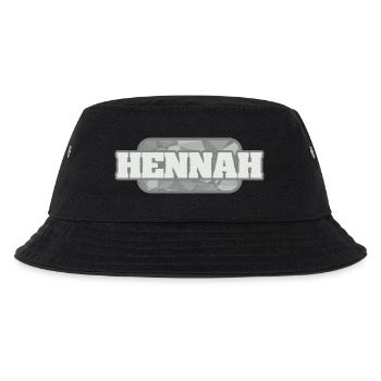 Gesundheit Hennah - Kinder Bucket Hat - Schwarz - Vorne