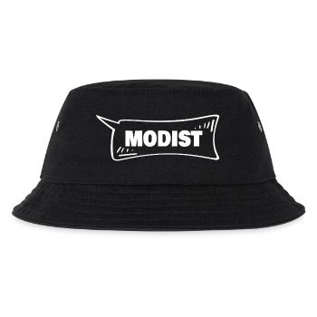 Sprechblase Modist - Kinder Bucket Hat - Schwarz - Vorne