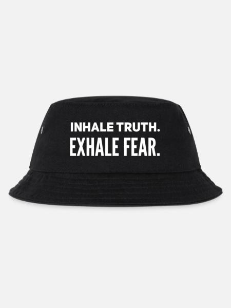 Inhale truth. Exhale Fear. - Kids’ Bucket Hat - black
