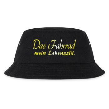 Fahrrad Fahrrad Fahrrad Fahrrad Biker MTB 8 - Kinder Bucket Hat - Schwarz - Vorne