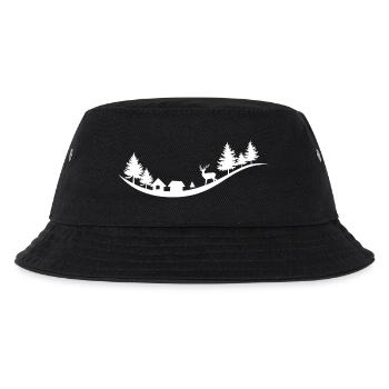 Winter - Kinder Bucket Hat - Schwarz - Vorne