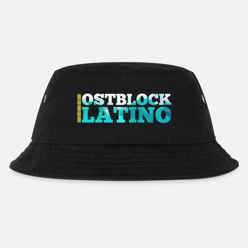 Ostblock Latino Kasache Kasachstan Geschenk - Kinder Bucket Hat - Schwarz