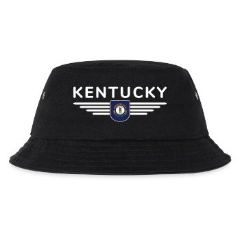 Kentucky Fan T-Shirt – Stolz zeigen! - Kinder Bucket Hat - Schwarz - Vorne
