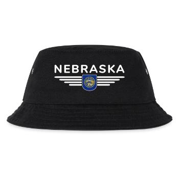 Nebraska Fan T-Shirt – Perfekt für Fans! - Kinder Bucket Hat - Schwarz - Vorne