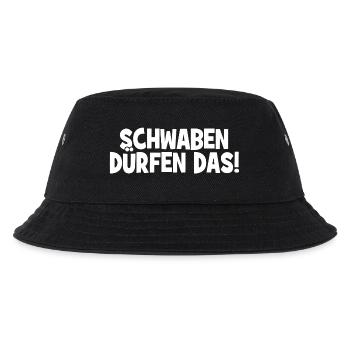 Schwaben dürfen das! - Cooler Spruch - Kinder Bucket Hat - Schwarz - Vorne